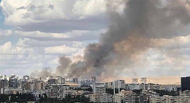 Urfa'da yangın: Gökyüzünü dumanlar kapladı!