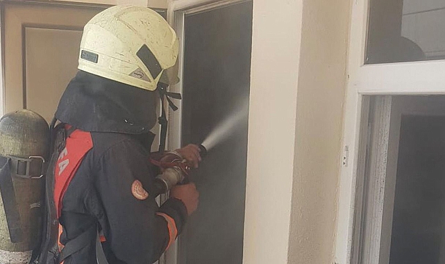Urfa’nın ilçesinde mesken yangını!