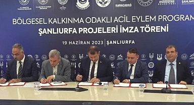 Vali Ayhan duyurdu: Urfa için 135 milyon liralık 7 proje imzalandı!