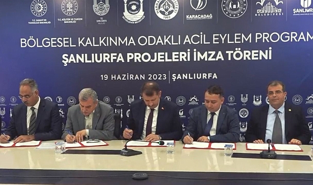 Vali Ayhan duyurdu: Urfa için 135 milyon liralık 7 proje imzalandı!