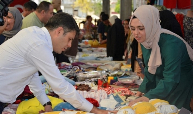 Viranşehir Halk Eğitim Merkezi kursiyerleri ürünlerini sergiledi