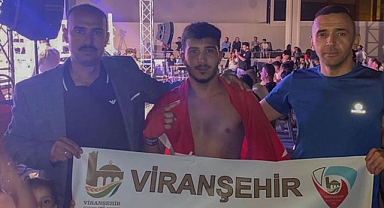 Viranşehirli sporcu rakibini nakavt etti!
