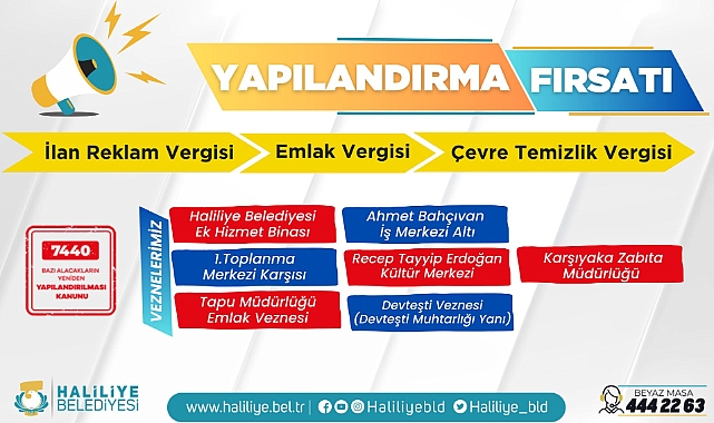 Yapılandırma Fırsatında Son Tarih 30 Haziran