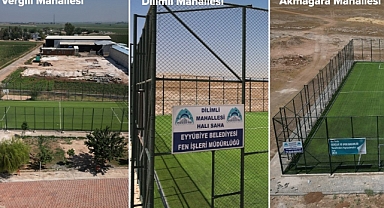 Akmağara, Vergili ve Dilimli Mahalleleri Halı Sahaya Kavuştu
