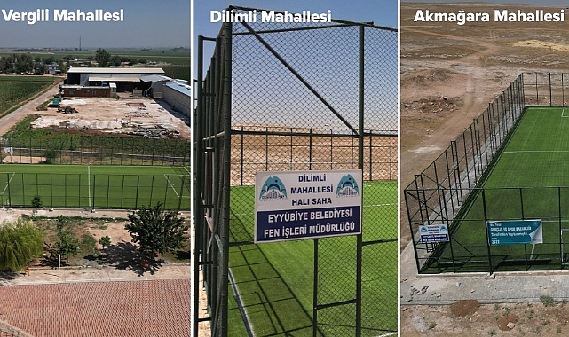 Akmağara, Vergili ve Dilimli Mahalleleri Halı Sahaya Kavuştu