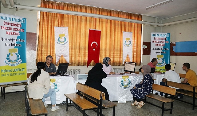 Haliliye Belediyesi tercih destek merkezi hizmette