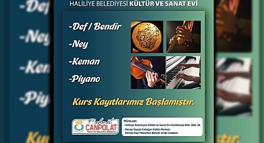Haliliye'de kurs kayıtları başladı!