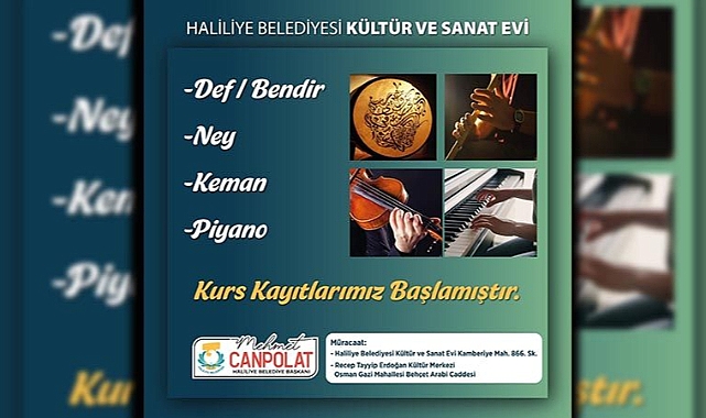 Haliliye'de kurs kayıtları başladı!