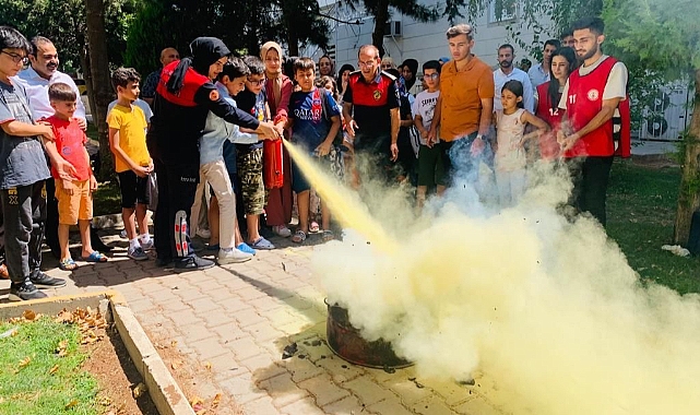 İtfaiye’den yangın tatbikatı