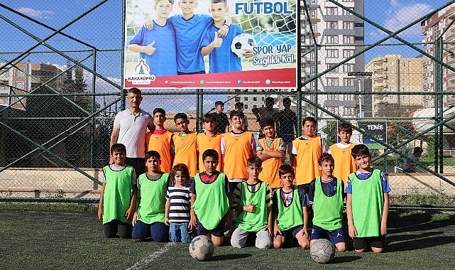 Karaköprü'de çocuklar sporla gelişiyor