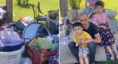 Parka sığındılar! Şanlıurfa’da ev sahibi kiracıyı sokağa attı!