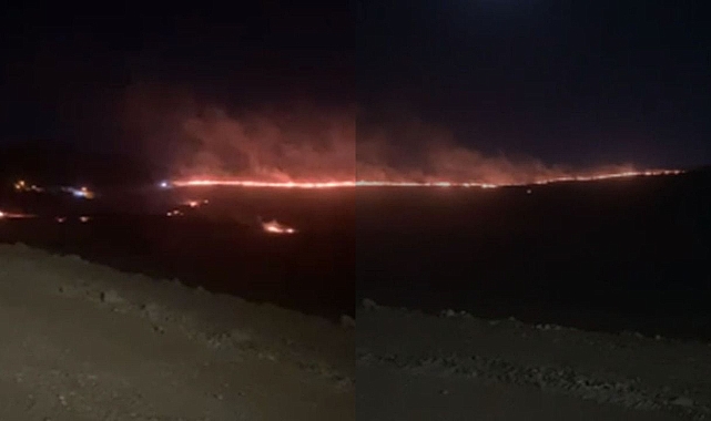 Şanlıurfa’da gece saatlerinde korkutan yangın!