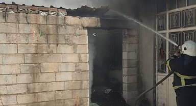 Urfa’nın ilçesinde odunlukta yangın çıktı!