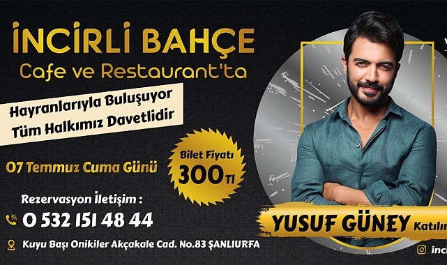 Yusuf Güney Konseri Şanlıurfa’da