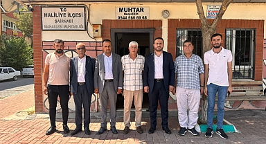 Ak Parti Haliliye Teşkilatı Muhtar Ziyaretlerini Sürdürüyor
