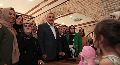 Beyazgül, kadın kursiyerler ile bir araya geldi