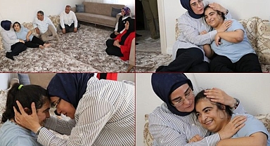 Engelli Enise sosyal medyadan evine davet etti, milletvekili evine gitti