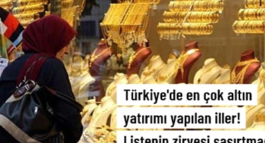 Kişi başına düşen en az altın Şanlıurfa'da