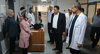 Sağlık Müdürü Solmaz Balıklıgöl Devlet Hastanesinde incelemelerde bulundu.