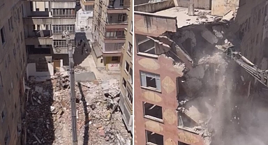 Şanlıurfa’da ağır hasarlı binaların yıkımı sürüyor!