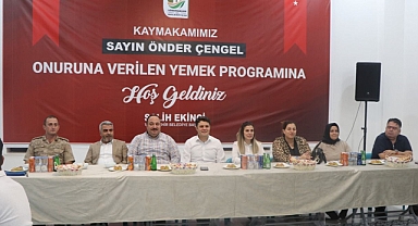 Viranşehir’de Kaymakam Çengel için veda yemeği verildi!