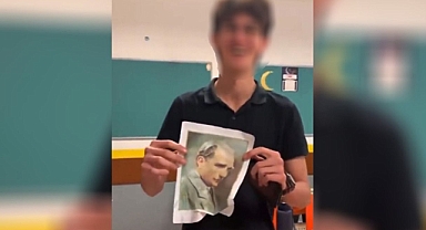 Atatürk’ün fotoğrafına çirkin davranışlarda bulunmuştu! Gözaltına alındı!