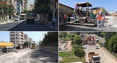 Eski Urfa Caddesi Sıcak Asfaltla Buluştu