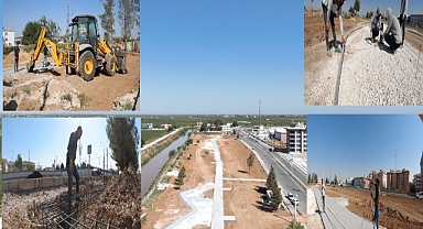 Harran'da yeni mesire alanında çalışmalar hızla devam ediyor