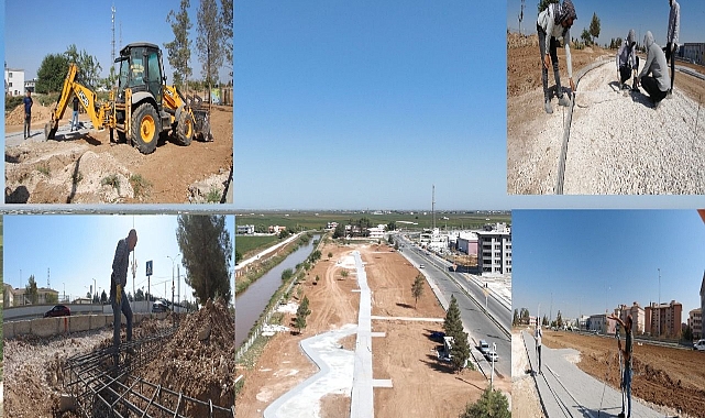 Harran'da yeni mesire alanında çalışmalar hızla devam ediyor