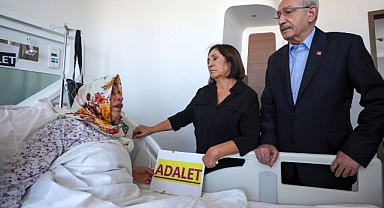 Kılıçdaroğlu, Emine Şenyaşar’ı hastanede ziyaret etti!