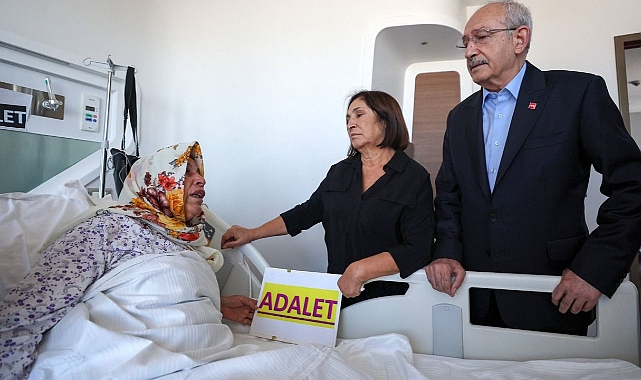 Kılıçdaroğlu, Emine Şenyaşar’ı hastanede ziyaret etti!