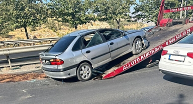 Otomobil devrildi: 3 yaralı!