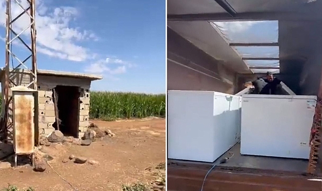 Şanlıurfa’da Afrika’yı andıran görüntü! Elektrik için derin dondurucuları başka köye taşıdılar!