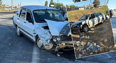 Şanlıurfa’da iki araç çarpıştı! 2 yaralı!