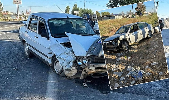 Şanlıurfa’da iki araç çarpıştı! 2 yaralı!