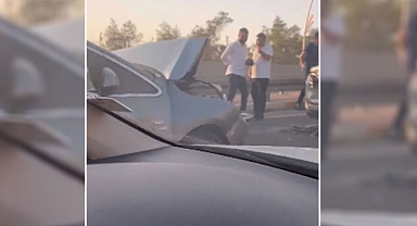 Şanlıurfa-Diyarbakır yolunda maddi hasarlı kaza!