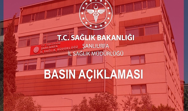 Şanlıurfa İl Sağlık Müdürlüğü Personel Alımı ile İlgili Açıklama