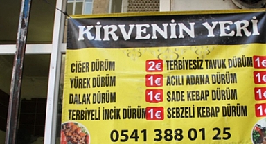 Şanlıurfalı esnaf çözümü buldu! Dürümü Euro’ya endeksledi!