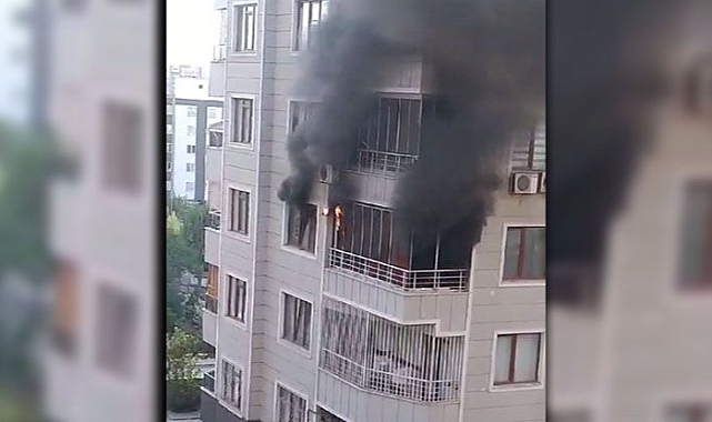 Urfa'da bir binada korkutan yangın!