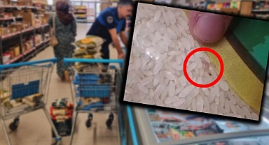 Urfa'da gıda denetimi! Pirinç torbalarından çıkanlar hayrete düşürdü!