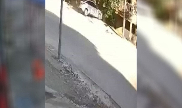 Urfa’da sürücü el frenini çekmeyi unuttu! Araç bahçeye uçtu!