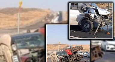 Urfa'da traktör ile minibüs çarpıştı! Yaralılar var!