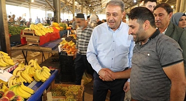 Vali Şıldak'tan pazar esnafına ziyaret!