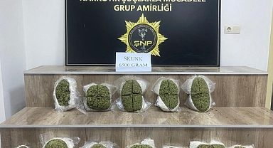 Şanlıurfa'da 6 kilo 500 gram skunk maddesi ele geçirildi