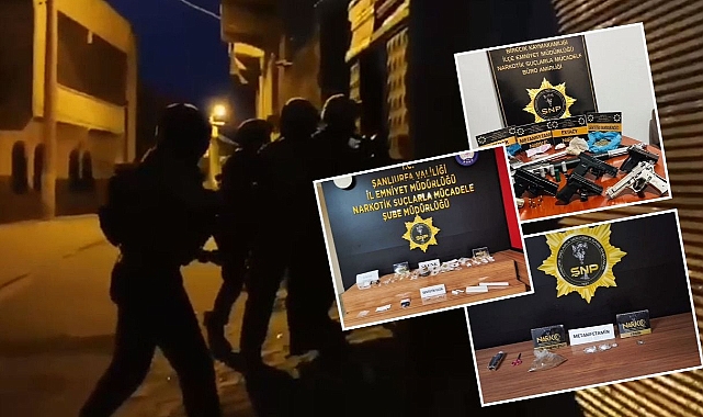 Şanlıurfa’da operasyon! Çok miktarda uyuşturucu madde ele geçirildi!