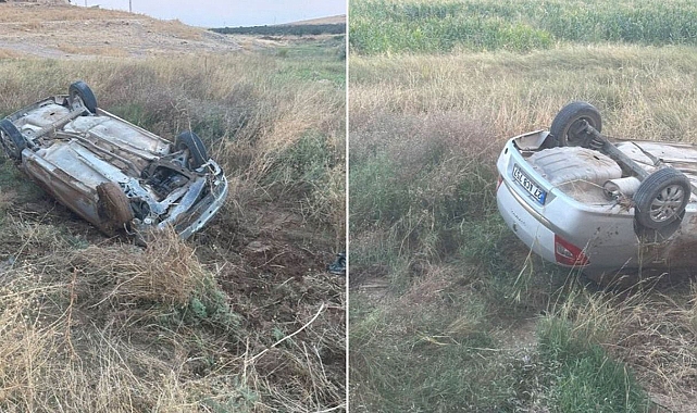Urfa’da araç takla attı! İçindekiler aracı bırakıp kaçtı iddiası!