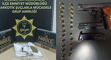 Urfa'nın ilçesinde uygulama! Silah ve uyuşturucu ele geçirildi!