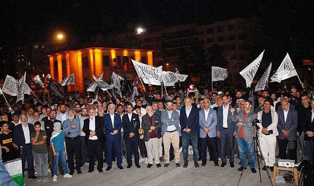 Urfalılar Gazze için ses yükseltti!