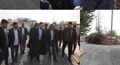 Başkan Özyavuz Aralı’da Devam Eden Asfalt Çalışmalarını İnceledi