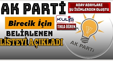 Birecik Aday Adayları Listesi Belli Oldu